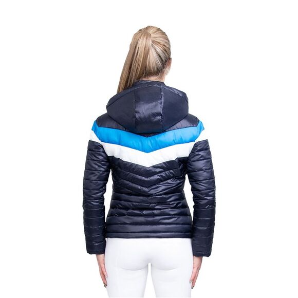 Coldstream Womens/Ladies Southdean Quilted Coat / Navy/Blue/White - Picture 4 of 5